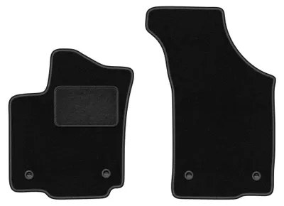 Immagine prodotto di Tappetini anteriori in moquette per Volkswagen Phaeton 2002-2016 (berlina) – 2 pezzi, neri, su misura – Wielganizator LUX