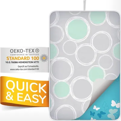 Obrázek produktu pro Potah na žehlicí prkno smart&gentle – bavlna s termoreflexní úpravou – šedá barva / 100x65 cm