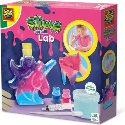 Image de Production de slime - Licorne colorée en tube