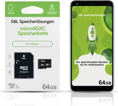 Produktbild von microSD Speicherkarte S&L für LG Q Stylus - Speicherkapazität: 64 GB