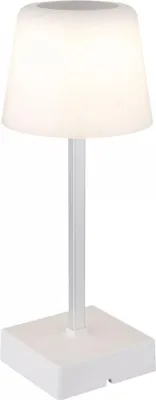 Image de Lampe de table LED, blanc, variateur tactile, batterie, H 25,5 cm