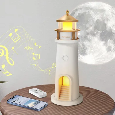 Produktbild von Bluetooth Nachtlicht mit Projektor und Fernbedienung - Ideal für Kinder