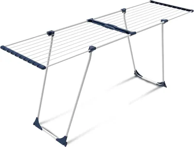 Produktbild von CasaSi® EasyFlex – Ausziebarer Wäscheständer 20m – ausziehbar & platzsparend – Wäscheständer Schwarz aus legiertem Stahl für Kleidung und Handtücher