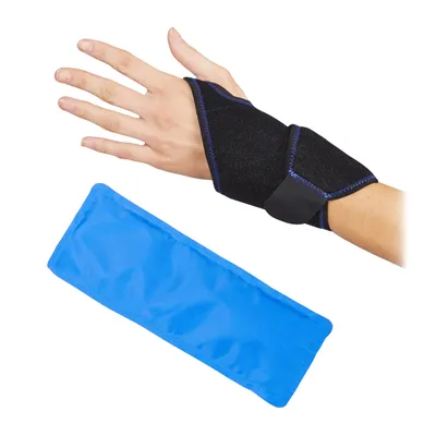 Produktbild von relaxdays Kühlpad Handgelenk 10027262_0 schwarz, 1 St.