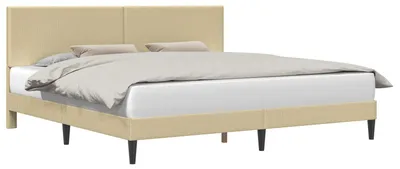 Obrázek produktu pro Rám postele Světle zelená šedá 180 x 200 cm Žebrovaná látka