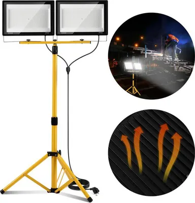 Obrázek produktu pro Jayseuw 200W LED stavební světlomet Světlomet Venkovní světlomet Pracovní světlo Stavební světlomet IP66 Vodotěsný Studená bílá