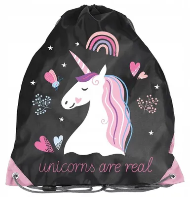 Produktbild von PASO Schuhtasche Einhorn Mädchen Kinderrucksack Schulbedarf