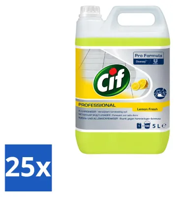 Produktbild von 25 x Cif Allesreiniger Zitrone 5 l - Vorteilspackung - 25 Stücke