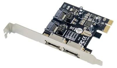 Zdjęcie produktu dla Conceptronic CSATA600EXI, PCIe, SATA, eSATA, Czarny, Chiny, ASMedia ASM1061, 6 Gbit/s