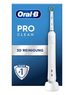 Produktbild von Oral-B Pro Clean Elektrische Zahnbürste mit 3D-Technologie Druckkontrolle weiß