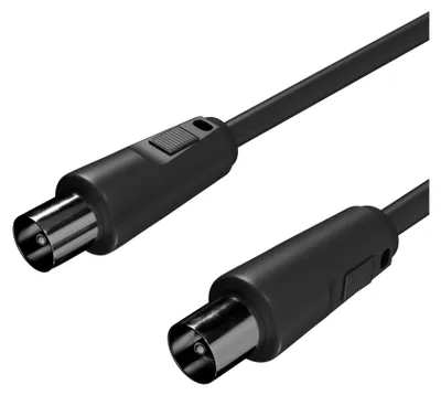 Produktbild von Antennenkabel, BZT - CE > 100 dB, schwarz, 1,5m