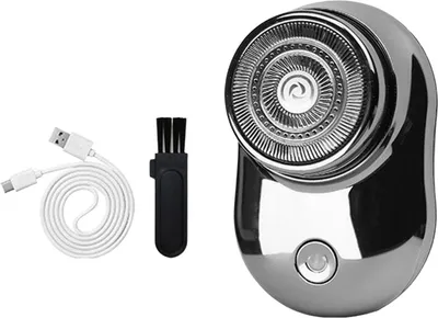 Produktbild von Mini-Elektrorasierer, wiederaufladbar über USB, IPX7, wasserdicht, nass und trocken, tragbar, für unterwegs, Rasierapparat für Männer, Bartschneider, Haarentfernungswerkzeug