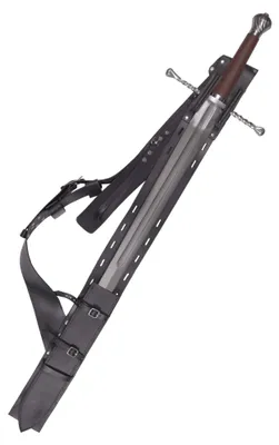 Produktbild von Rückenscheide aus schwarzem Leder