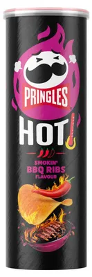 Produktbild von Pringles Hot Smokin' BBQ Ribs 160g