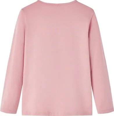 Image de vidaXL T-shirt manches longues enfant rose clair 116