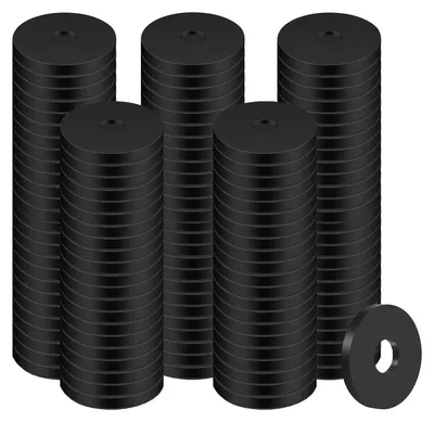Produktbild von 120 schwarze Gummiringe, M6, langlebig, verschleißfest, rund, 6 mm Innendurchmesser, 12 mm Außendurchmesser, 2 mm dick, Dichtungsringe für Wasserhahnrohre, Wasserschläuche, Befestigungselemente und Schrauben.