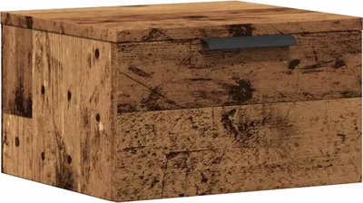 Produktbild von Wand-Nachttisch Altholz-Optik 34x30x20 cm