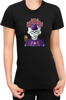 Zdjęcie produktu dla Koszulka Damska Dragon Anime Manga Ball Z Frieza 03, Lady S / Czarny