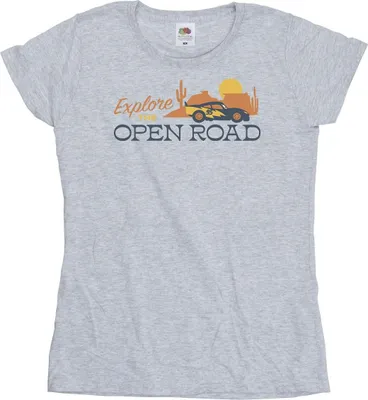 Produktbild von Disney - "Cars Explore The Open Road" T-Shirt für Damen BI13990 (M) (Grau)