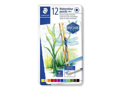 Zdjęcie produktu dla STAEDTLER 14610C M12 STAEDTLER Aquarellstift Design Journey, 12er Metalletui