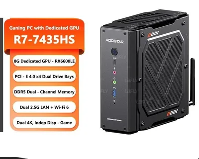 Immagine prodotto di Mini PC - Mini computer desktop - Computer desktop compatto - Microcomputer - AMD Ryzen 7 - 16 GB di RAM - 512 GB di SSD