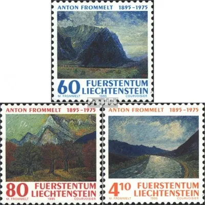 Produktbild von Briefmarken Liechtenstein 1995 Mi 1108-1110 (kompl.Ausg.) postfrisch Maler