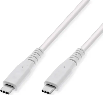 Produktbild von VALUE USB 3.2 Gen 2 kompatibles Kabel, USB C-C, ST/ST, 4K UHD-1, 10Gbit/s, Emark, 60W, weiß, 3 m