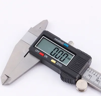 Image de Pied à coulisse numérique en acier inoxydable Vernier numérique Jauge de profondeur électronique Outils de mesure Haute précision