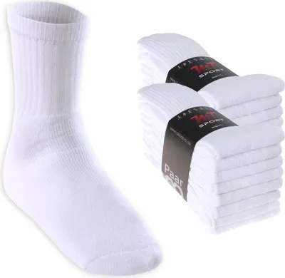 Produktbild von MT Sport- und Freizeitsocken für Damen und Herren (16 Paar) - Tennissocken - weiß