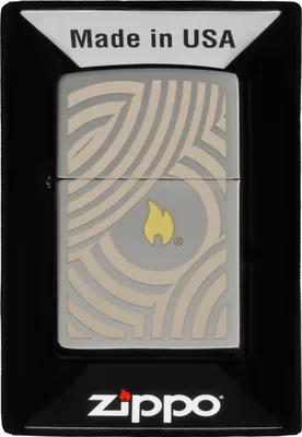 Obrázek produktu pro Zapalovač ZIPPO FLAME AND CIRCLES DESIGN 2 60007243