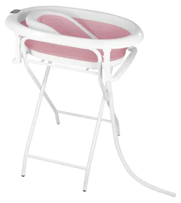 Produktbild von Babybadewanne, ergonomischer Badewannensitz, integriertes Thermometer, Rosa