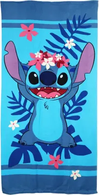 Produktbild von Disney Lilo und Stitch Mikrofaser Strandtuch  Badetuch XL 70x140 cm