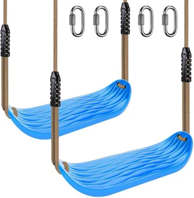 Produktbild von Schaukel für Kinder, 2-teilig, verstellbares Seil 130-200 cm, Hartgummi, für Garten