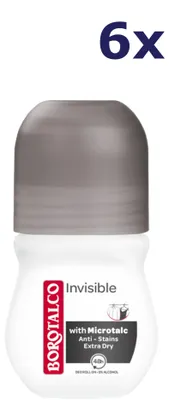 Produktbild von 6x Borotalco Deo Roll-on - Invisible 50 ml