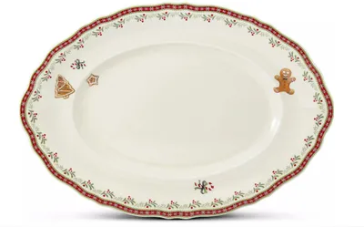 Obrázek produktu pro Mísa oválná, 36 cm, perníčky, vánoční porcelán, Leander