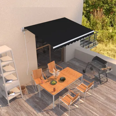Zdjęcie produktu dla vidaXL Markiza automatycznie zwijana 300x250 cm antracytowa