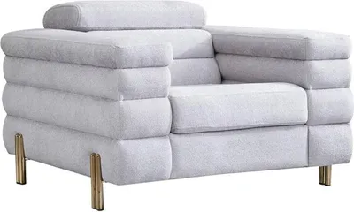 Immagine prodotto di Poltrona moderna grigia imbottita monoposto arredo soggiorno 1 posto