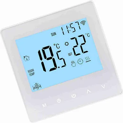 Obrázek produktu pro Smart Tuya WiFi termostat 3A Digitální programovatelný LCD displej Regulátor teploty podlahového vytápění Digitální inteligentní nástěnný termostat pro