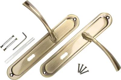 Produktbild von KOTARBAU® Türdrückerset 90 mm BB Langschild Patina Universal Modern
