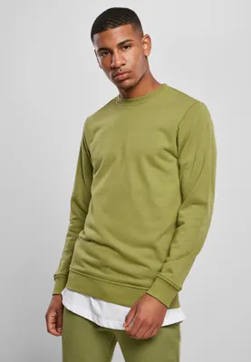 Immagine prodotto di Urban Classics TB3484 | Maglione Basic Terry Crew da uomo - Colore: newolive - Taglia: L
