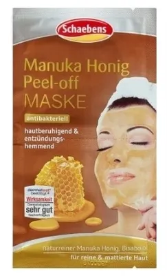 Image de Schaebens honey peel-off mascara 16 ml - nettoyage intensif et hydratation de la peau. La formule exfoliante élimine les impuretés tandis que le miel apporte brillance et nutrition à la peau. Un soin efficace en un seul produit.