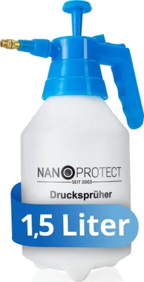 Produktbild von Nanoprotect Handsprüher 1,5 Liter | Drucksprüher mit Verstellbarer Messingdüse | Pumpsprüher | Gartenspritze