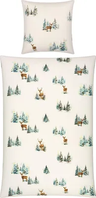 Produktbild von REDBEST Bettwäsche weiß 1x 135x200 cm + 1x 80x80 cm