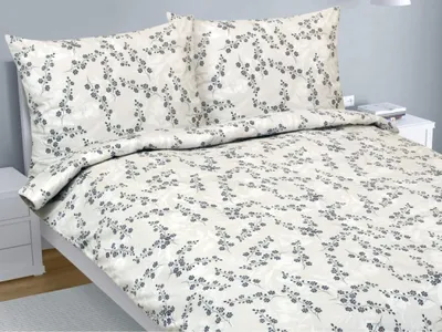 Produktbild von Baumwoll-Doppelbettlaken - 1St. 200x220, 70x90 - beige, grau, rot