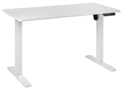 Produktbild von Schreibtisch - 120 x 60 cm - Weiß - Metallgestell - elektrisch höhenverstellbar