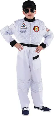Produktbild von M215068-152 weiß Kinder Mädchen Junge Astronaut Raumanzug Gr.152