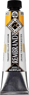 Produktbild von Rembrandt Acrylfarbe Tube 40 ml Transparentgelb Mittel 272