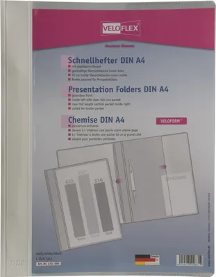 Produktbild von Schnellhefter VELOFORM® A4 weiß