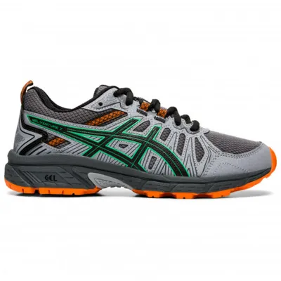 Produktbild von Asics Gel Venture 7 GS Laufschuhe Sportschuhe grau/schwarz/grün/orange 1014A072-021, Schuhgröße:36 EU