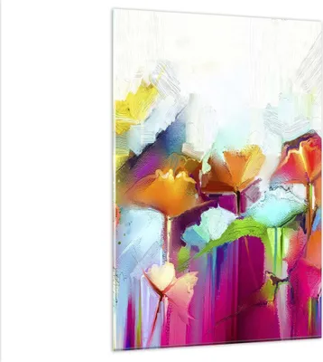 Produktbild von Bilder auf glas - Einteilig - Blumen Wiese Sommer - 80x120cm - Glasbilder - Wandbilder - Bilder - zum Aufhängen bereit - Wanddekoration aus Glas - Glas Bilder - Wandbild auf Glas - GPA80x120-4095